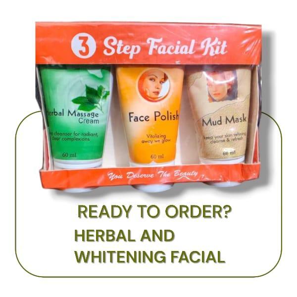 3 Step Facial Kit Whitening Brightening 60ml