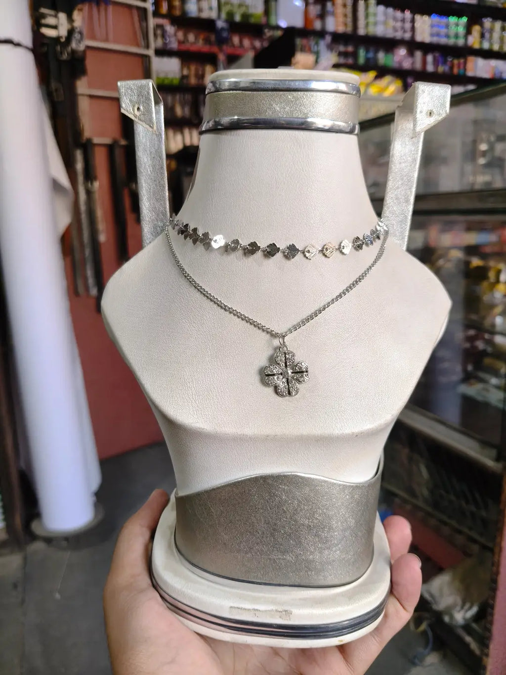 Premium Quality 2 Layered Chain Women And Girls Pendant Set