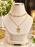 Premium Quality 2 Layered Chain Women And Girls Pendant Set