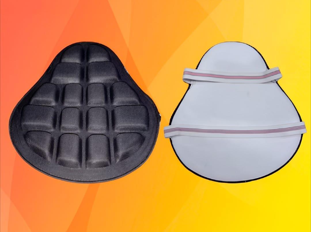 Premium Motorbike Seat Cushion Black Foam Anti-Slip