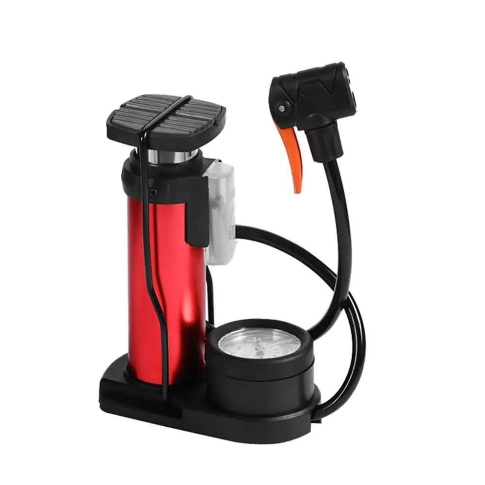 Portable Air Pump with Gauge & French Handle
