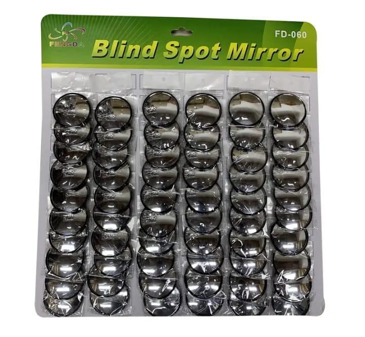 2 Pcs Adjustable Blind Spot Mirror Black Universal Fit