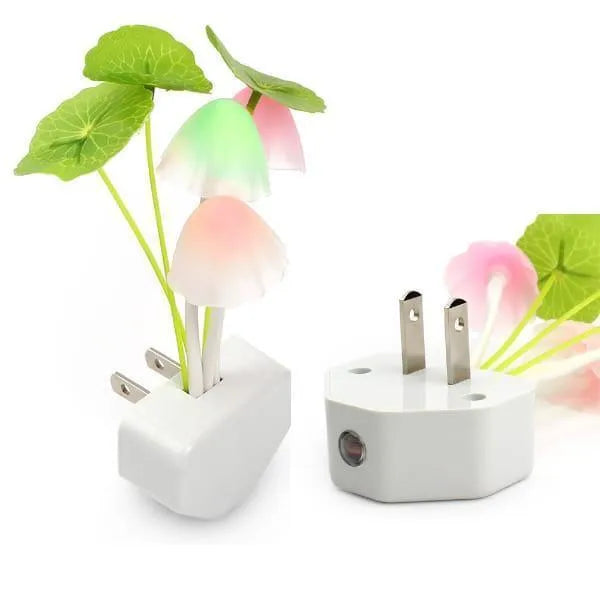 Rechargeable Mushroom LED Night Light with Adjustable Colors
