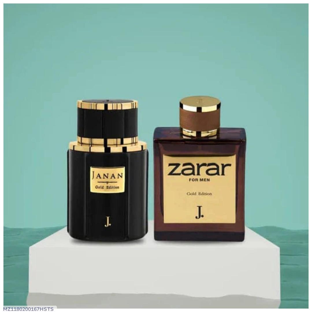 Men Perfume Set Black Gold 24Hr Sweat Resistant Citrus