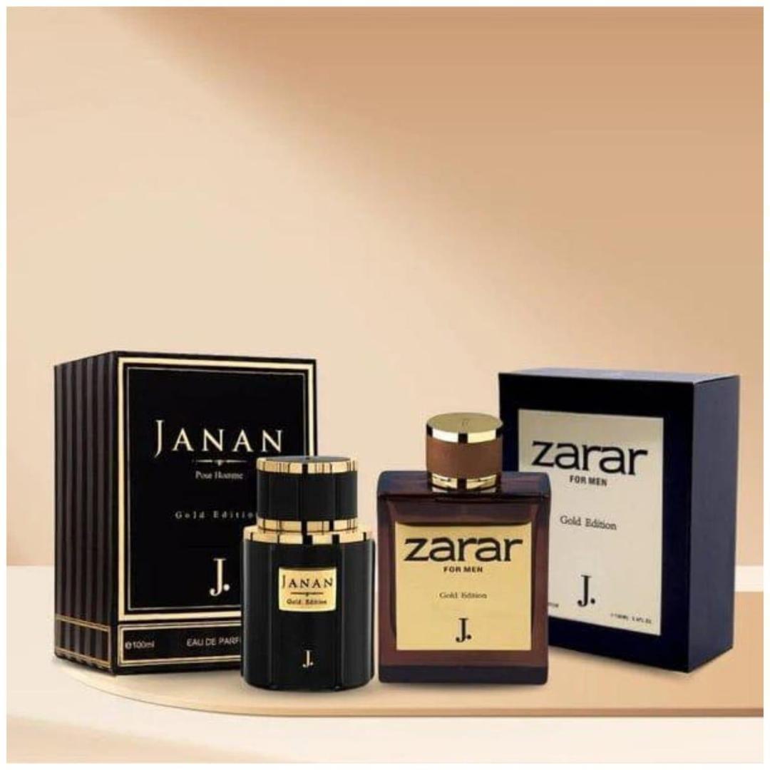 Men Perfume Set Black Gold 24Hr Sweat Resistant Citrus