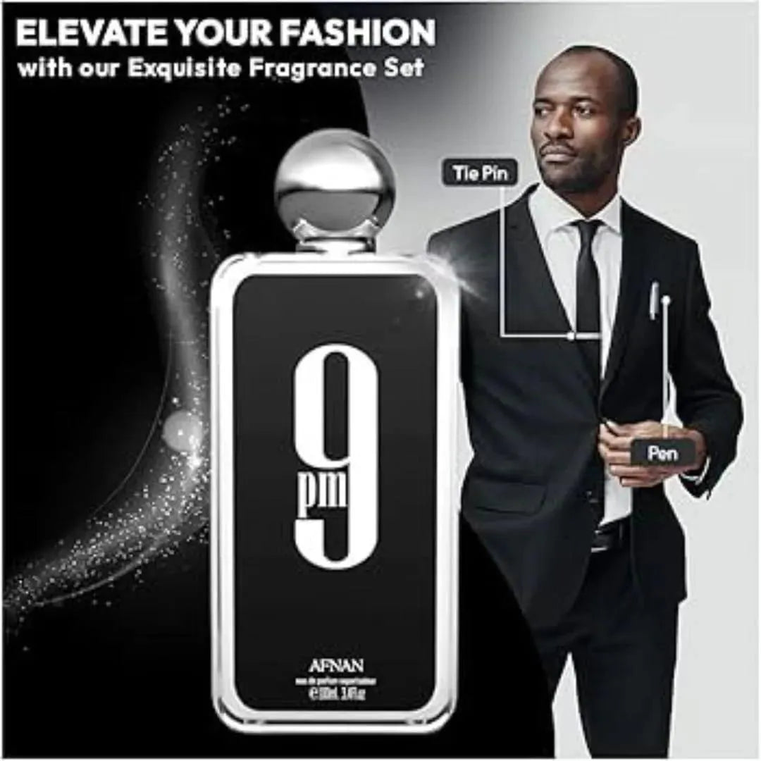 9 Pm Afnan Oceanic Perfume 100Ml Men Black