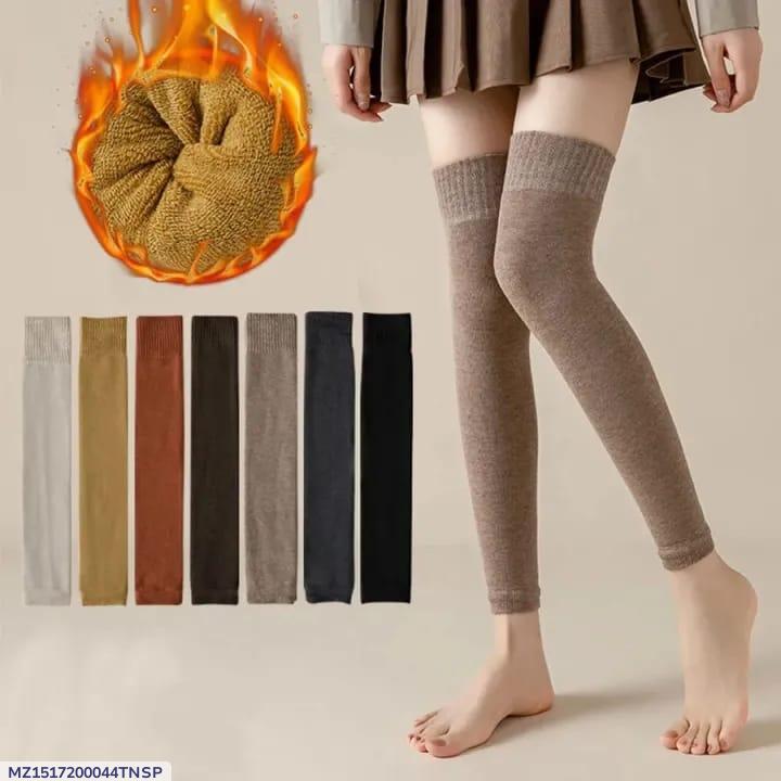 Premium Wool Leg Warmers for Men Women Winter Warm Black Brown Grey