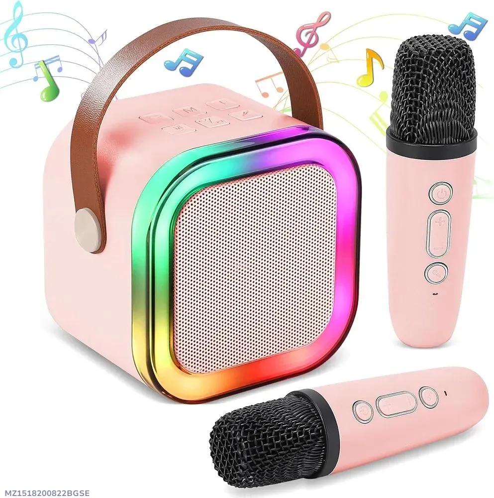 Portable LED Wireless Speaker Pink ABS