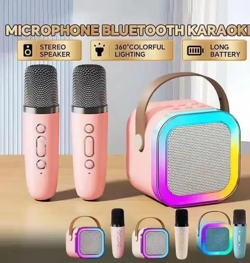 Portable LED Wireless Speaker Pink ABS