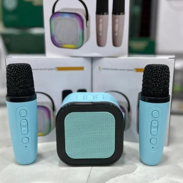 Portable LED Wireless Speaker Pink ABS