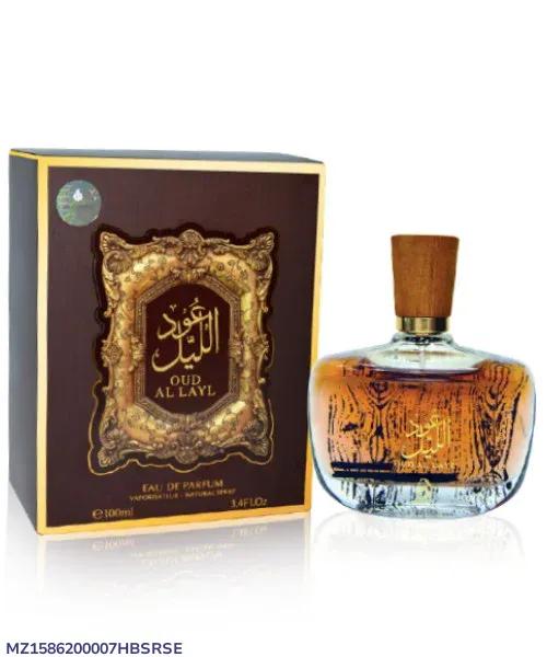 Oud Al Layl Fragrance for Men 100ml Brown Bottle