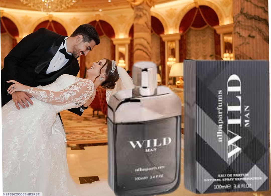 Alba WILD MAN 100ml Men Perfume Black Bottle