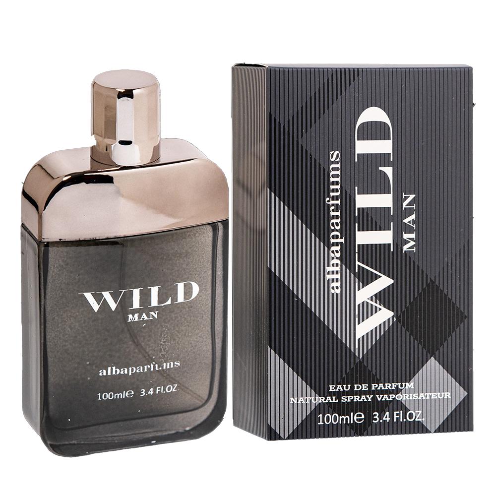 Alba WILD MAN 100ml Men Perfume Black Bottle