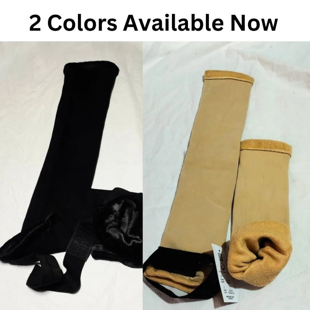 Wool Knee Warmers with Fitting Belt, 2 Pcs