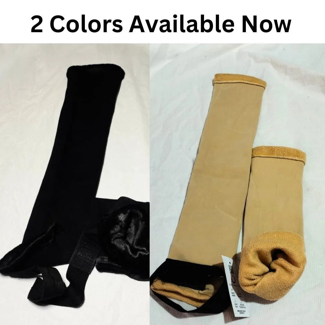 Wool Knee Warmers with Fitting Belt, 2 Pcs