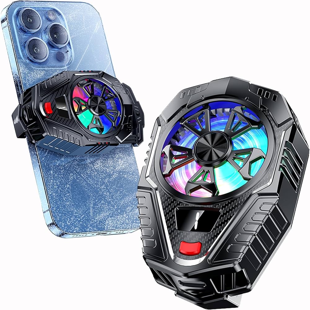 Semiconductor Mobile Phone Cooling Fan – Two Speed Gaming Cooler Radiator for PUBG, Free Fire & Mobile Gaming