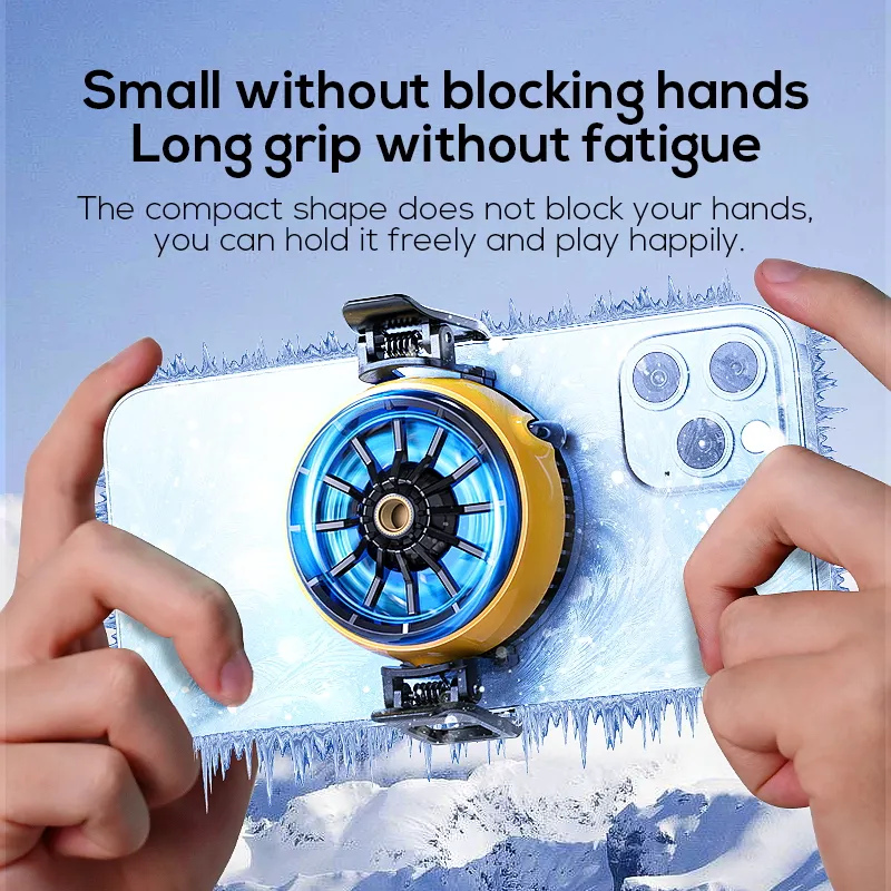 Portable Mobile Phone Gaming Cooler Fan – Fast Cooling Radiator for PUBG, Free Fire & Mobile Gaming