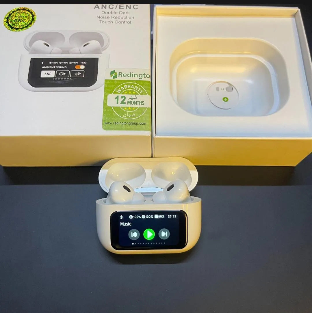 ANC/ENC Noise-Cancelling Earbuds A9 Pro White