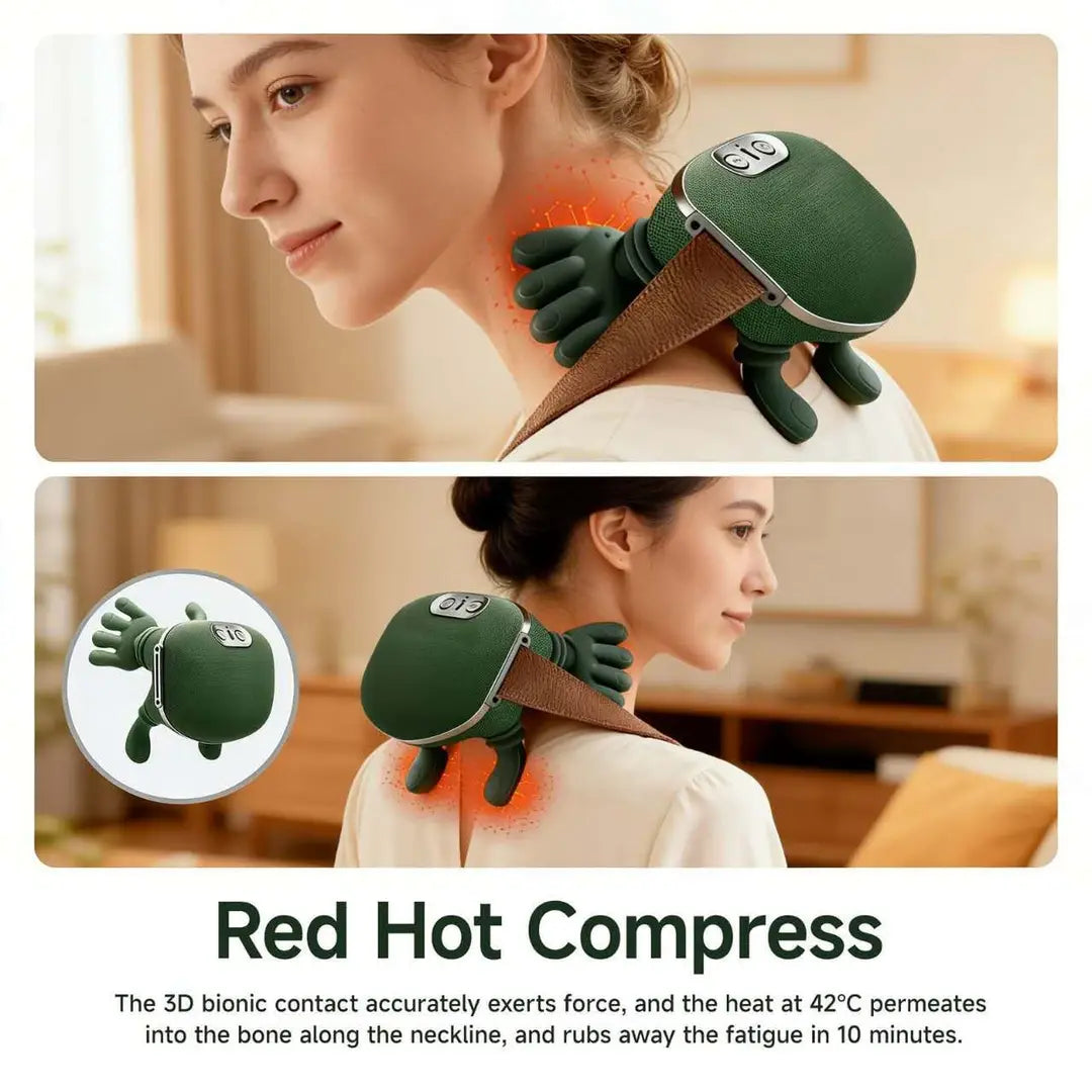 Portable Neck and Shoulder Massager with Heat