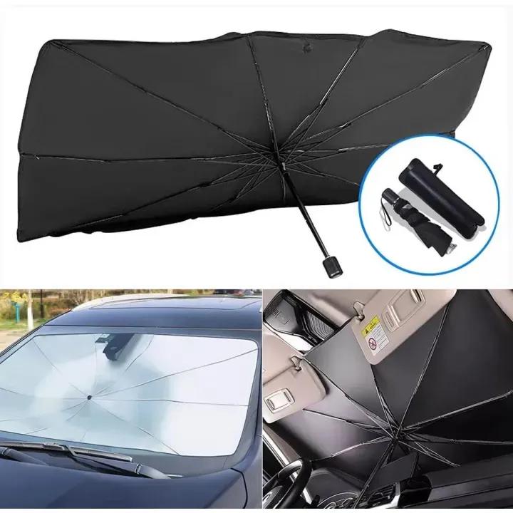 Car Windshield Umbrella Black Durable Weather Resistant