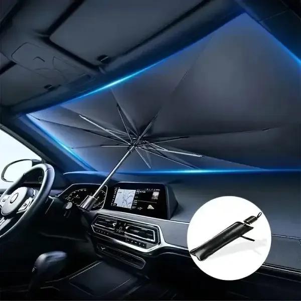 Car Windshield Umbrella Black Durable Weather Resistant