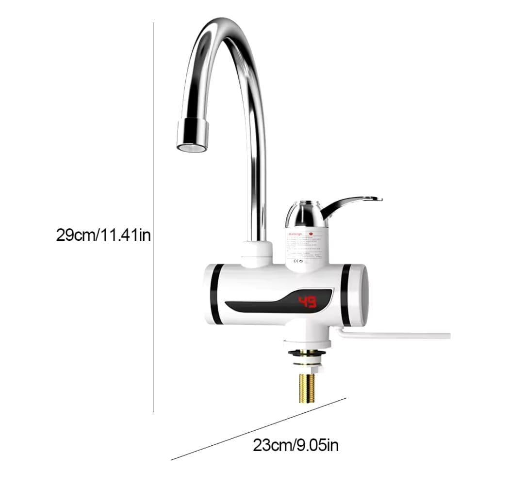 Instant 360° Electric Water Heating Tap Silver