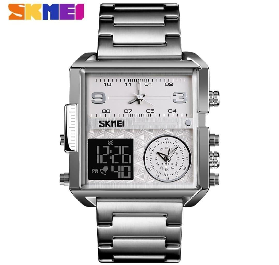 30m Waterproof Square Watch with Digital Display