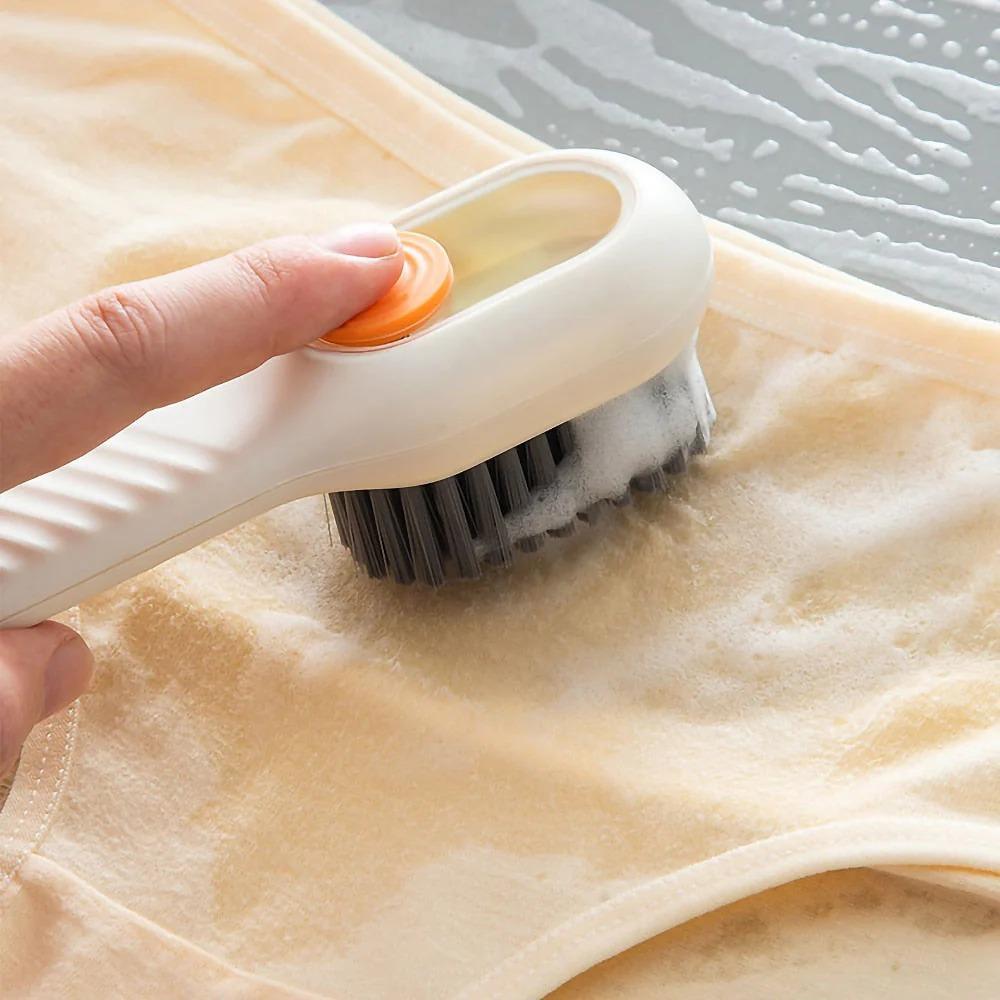 Multifunctional Fabric Brush with Soap Dispenser