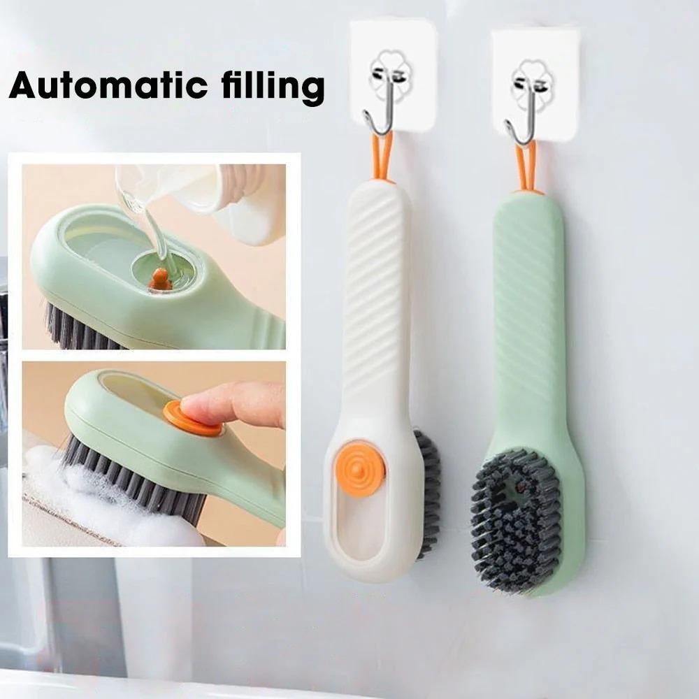 Multifunctional Fabric Brush with Soap Dispenser