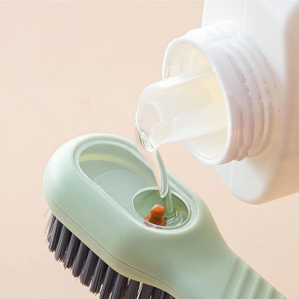 Multifunctional Fabric Brush with Soap Dispenser