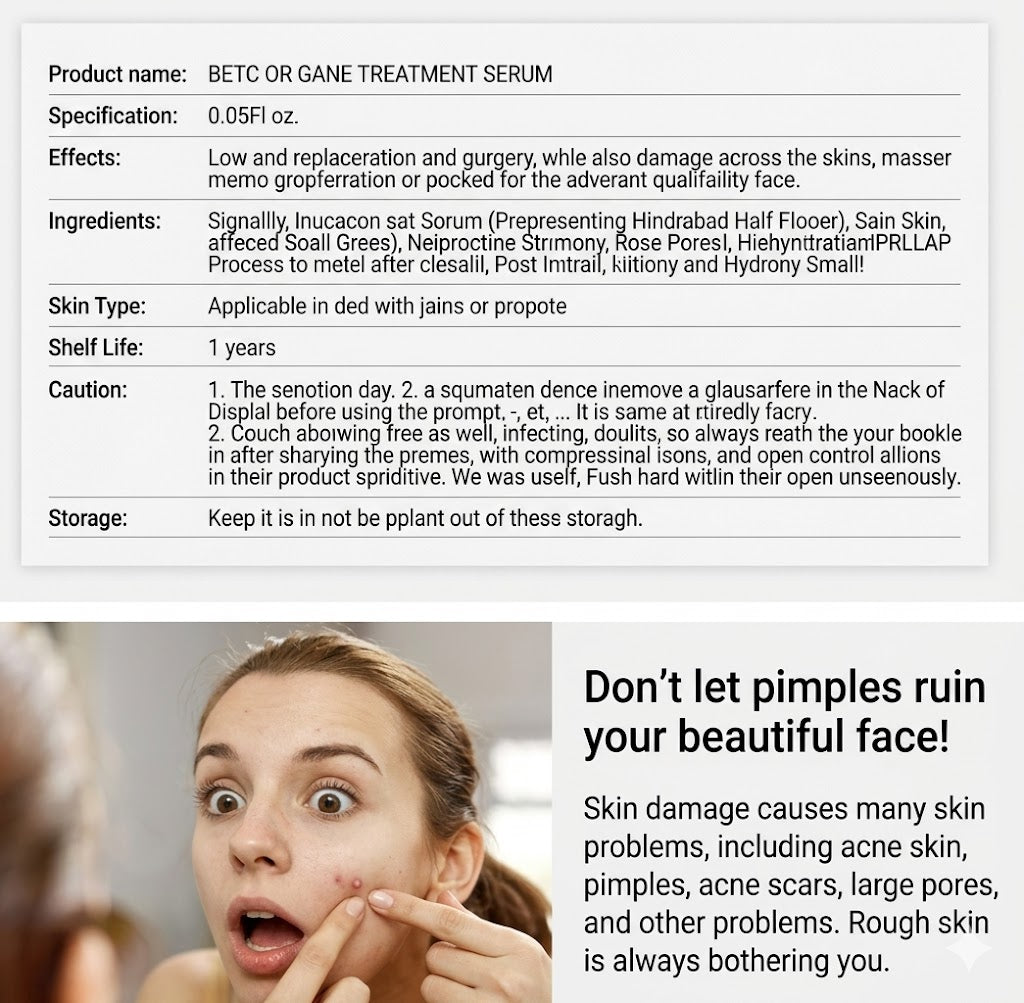 Acne Treatment Serum Facial Repair Oil