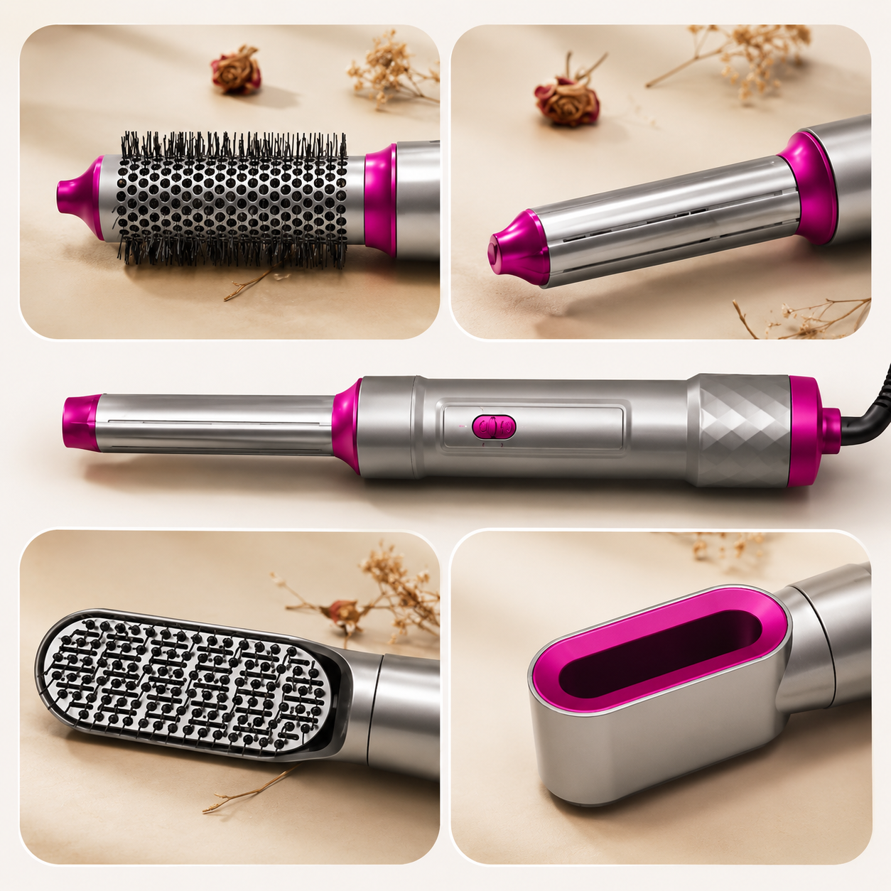 Professional 5-in-1 Hair Styler | Dry, Curl, Straighten & Volumize