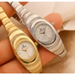 DZ Style Women's Watch Shiweibao Calendar Business Leisure Gold Band Stone Large dial  British watch