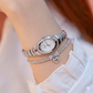 DZ Style Women's Watch Shiweibao Calendar Business Leisure Gold Band Stone Large dial  British watch