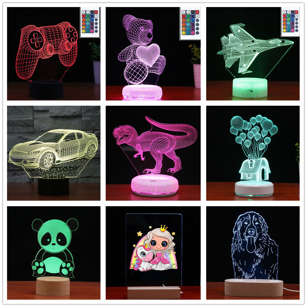3D Sports Car Nightlight with Touch Control