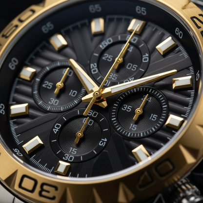 Luxury Men's Stainless Steel Analog Watch – Elegant Fashion Wrist Watch for Men