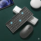 Mini Folding Bluetooth Keyboard Wireless Keypad Support3 Devices With Stand Rechargeable Foldable Keyboard For Phone Tablet