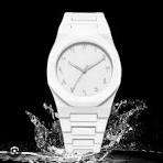 Minimalist White Analog Watch – Stylish Lightweight Fashion Wristwatch for Men & Women