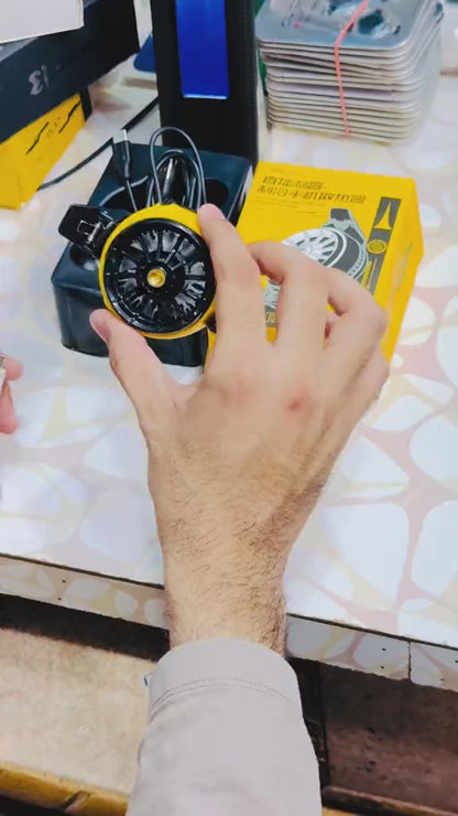 Portable Mobile Phone Gaming Cooler Fan – Fast Cooling Radiator for PUBG, Free Fire & Mobile Gaming